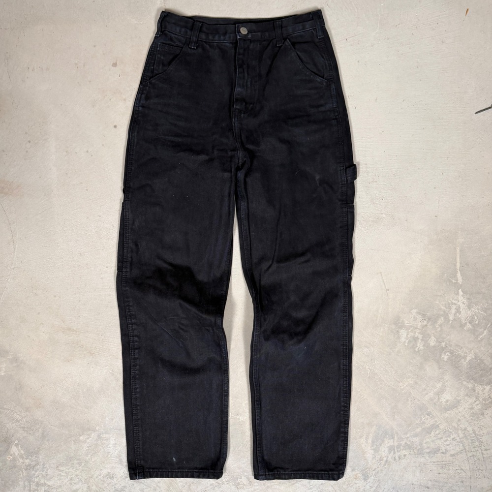 J. Galt Shanghai Black Carpenter Pants High Rise Utility Workwear Women Size S